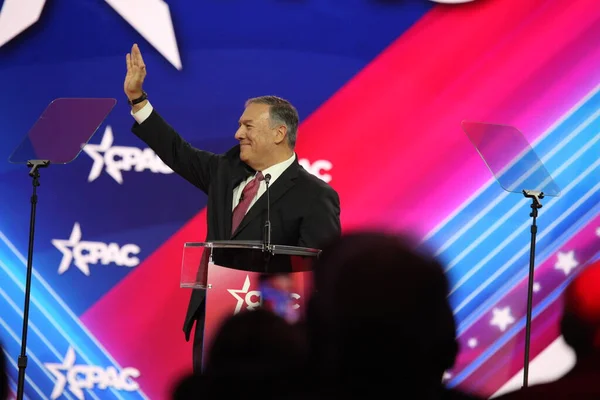 Mike Pompeo 70Th United States Secretary State Cpac Covention Maryland — стоковое фото