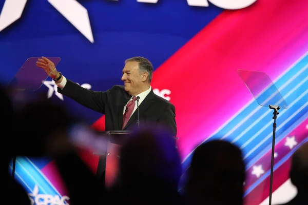 Mike Pompeo 70Th United States Secretary State Cpac Covention Maryland — ストック写真