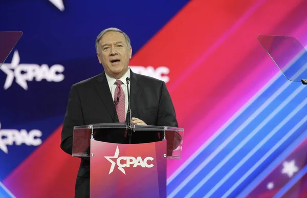 Mike Pompeo 70Th United States Secretary State Cpac Covention Maryland — Stock Photo, Image
