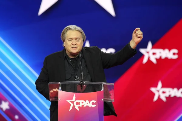 Steve Banon Cpac Covention Maryland March 2023 Maryland Usa Steve — ストック写真