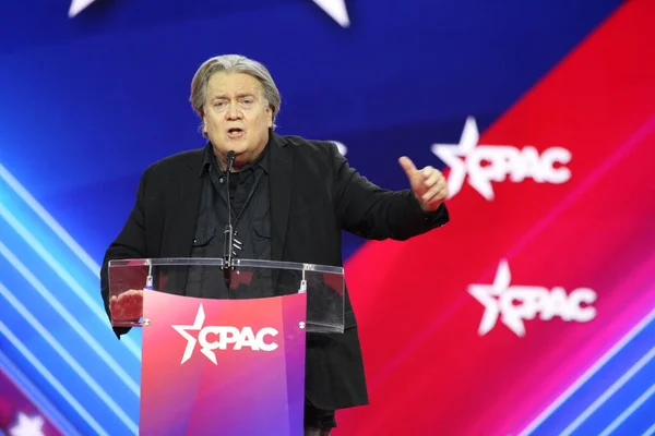 Steve Banon Cpac Covention Maryland March 2023 Maryland Usa Steve — Photo