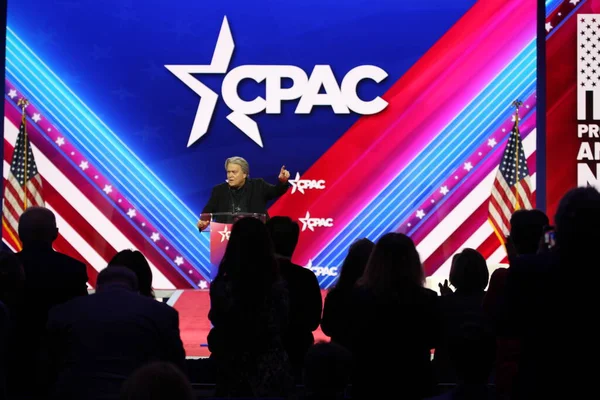 Steve Banon Cpac Covention Maryland March 2023 Maryland Usa Steve — Stock Fotó