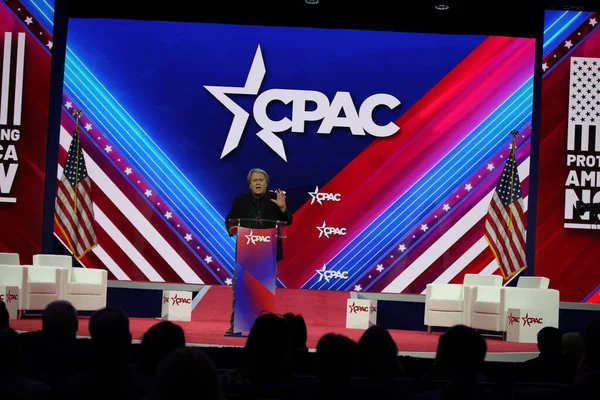 Steve Banon Cpac Covention Maryland March 2023 Maryland Usa Steve — 图库照片