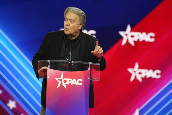 Steve Banon Cpac Covention Maryland March 2023 Maryland Usa Steve — Photo