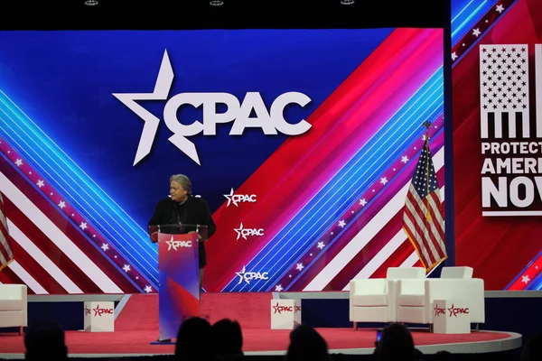 Steve Banon Cpac Covention Maryland March 2023 Maryland Usa Steve — 图库照片