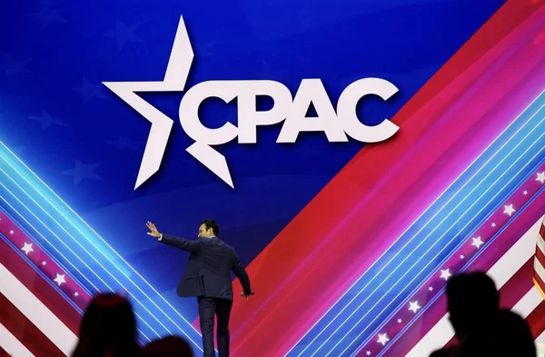 Vivek Ramaswamy Republican Presidential Candidate Cpac Covention Maryland March 2023 — Stock Photo, Image