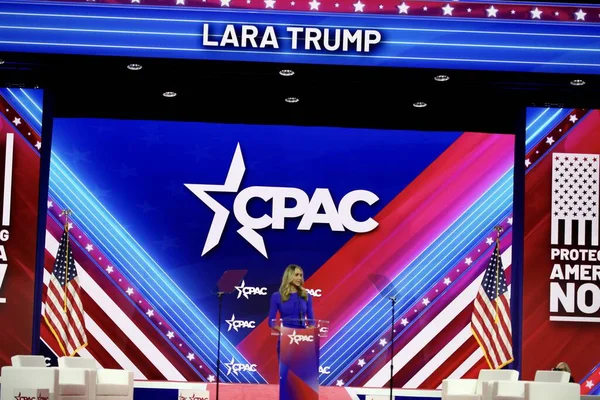 Lara Trump Cpac Covention Maryland March 2023 Maryland Usa Lara — Stock Photo, Image