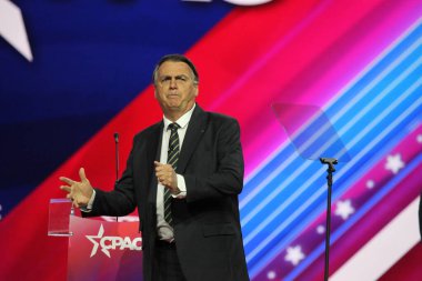 Brezilya 'nın eski başkanı, Jair Bolsonaro Maryland' deki Amerika 'yı koruyan CPAC Sözleşmesi' nde. 04 Mart 2023, Maryland, ABD: Brezilya 'nın 38. Başkanı, Jair Bolsonaro, Amerika' yı Koruma Kongresi 'nde 
