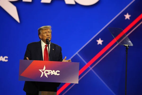 2016 Donald Trump Cpac Covention Protecting America Now Maryland 2018 — 스톡 사진