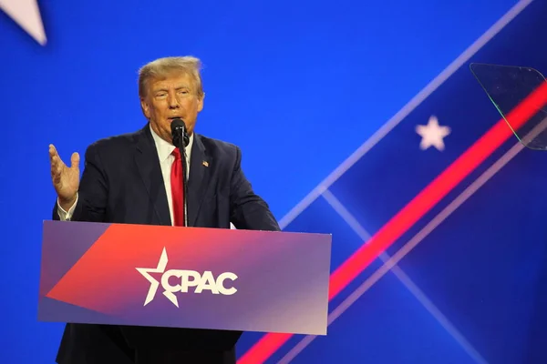 Donald Trump Cpac Covention Protecting America Now Maryland Martie 2023 — Fotografie, imagine de stoc
