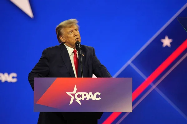 Donald Trump Cpac Covention Protecting America Now Maryland Mars 2023 — Photo