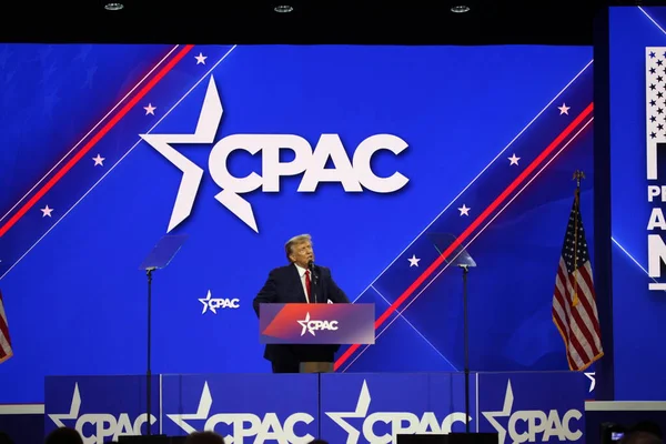 Donald Trump Cpac Covention Protecting America Now Maryland Marzo 2023 —  Fotos de Stock