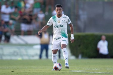 Paulista Futbol Şampiyonası Guarani, Palmeiras 'a karşı. 5 Mart 2023, Campinas, Sao Paulo, Brezilya: Estadio Brinco de Ouro da Princesa 'da yapılan 2023 Paulista Şampiyonası' nın 12. turu için Guarani ile Palmeiras arasındaki futbol maçı