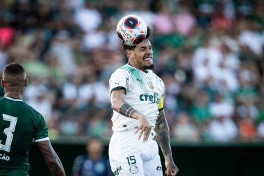 Paulista Futbol Şampiyonası Guarani, Palmeiras 'a karşı. 5 Mart 2023, Campinas, Sao Paulo, Brezilya: Estadio Brinco de Ouro da Princesa 'da yapılan 2023 Paulista Şampiyonası' nın 12. turu için Guarani ile Palmeiras arasındaki futbol maçı