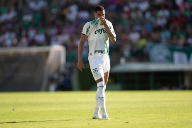 Paulista Futbol Şampiyonası Guarani, Palmeiras 'a karşı. 5 Mart 2023, Campinas, Sao Paulo, Brezilya: Estadio Brinco de Ouro da Princesa 'da yapılan 2023 Paulista Şampiyonası' nın 12. turu için Guarani ile Palmeiras arasındaki futbol maçı