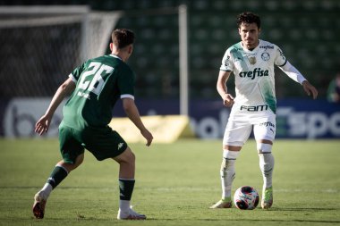 Paulista Futbol Şampiyonası Guarani, Palmeiras 'a karşı. 5 Mart 2023, Campinas, Sao Paulo, Brezilya: Estadio Brinco de Ouro da Princesa 'da yapılan 2023 Paulista Şampiyonası' nın 12. turu için Guarani ile Palmeiras arasındaki futbol maçı