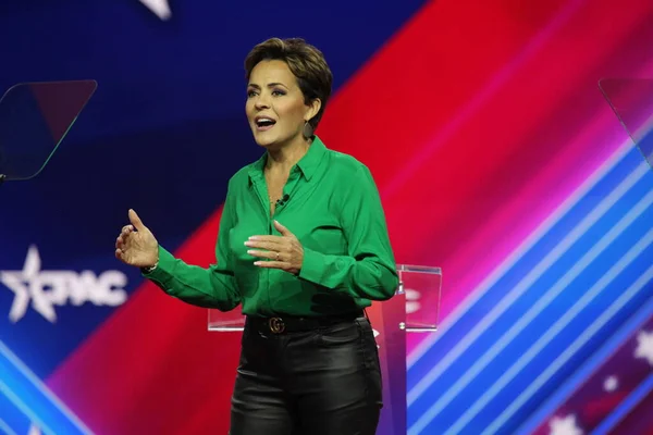 Kari Lake Bei Der Cpac Covention Protecting America Now Maryland — Stockfoto