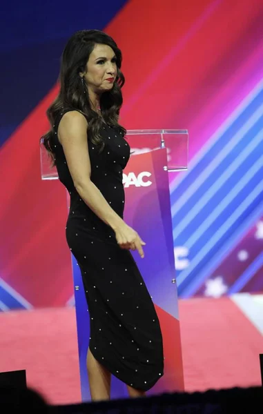 Lauren Boebert Cpac Covention Protecting America Now Maryland 메릴랜드 March — 스톡 사진