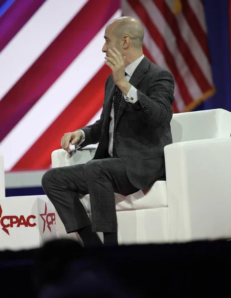 Stephen Miller Cpac Covention Protecting America Now Maryland March 2023 — Stock Photo, Image