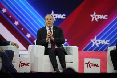 CPAC Covention 'dan Lee Zeldin Maryland' deki Amerika 'yı koruyor. 4 Mart 2023, Maryland, ABD: Lee Zeldin, eski ABD Kongre Üyesi ve 2022 New York Eyalet Valiliği adayı.  