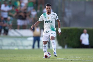 Paulista Futbol Şampiyonası Guarani, Palmeiras 'a karşı. 5 Mart 2023, Campinas, Sao Paulo, Brezilya: Estadio Brinco de Ouro da Princesa 'da yapılan 2023 Paulista Şampiyonası' nın 12. turu için Guarani ile Palmeiras arasındaki futbol maçı