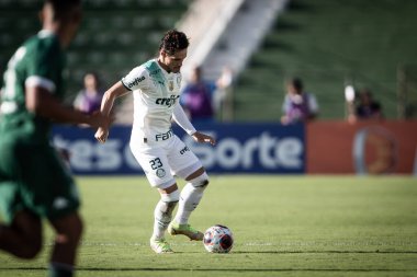 Paulista Futbol Şampiyonası Guarani, Palmeiras 'a karşı. 5 Mart 2023, Campinas, Sao Paulo, Brezilya: Estadio Brinco de Ouro da Princesa 'da yapılan 2023 Paulista Şampiyonası' nın 12. turu için Guarani ile Palmeiras arasındaki futbol maçı