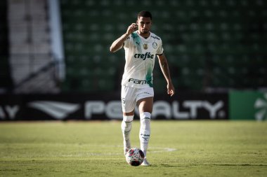 Paulista Futbol Şampiyonası Guarani, Palmeiras 'a karşı. 5 Mart 2023, Campinas, Sao Paulo, Brezilya: Estadio Brinco de Ouro da Princesa 'da yapılan 2023 Paulista Şampiyonası' nın 12. turu için Guarani ile Palmeiras arasındaki futbol maçı