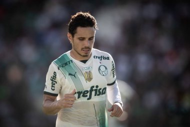 Paulista Futbol Şampiyonası Guarani, Palmeiras 'a karşı. 5 Mart 2023, Campinas, Sao Paulo, Brezilya: Estadio Brinco de Ouro da Princesa 'da yapılan 2023 Paulista Şampiyonası' nın 12. turu için Guarani ile Palmeiras arasındaki futbol maçı