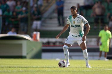 Paulista Futbol Şampiyonası Guarani, Palmeiras 'a karşı. 5 Mart 2023, Campinas, Sao Paulo, Brezilya: Estadio Brinco de Ouro da Princesa 'da yapılan 2023 Paulista Şampiyonası' nın 12. turu için Guarani ile Palmeiras arasındaki futbol maçı