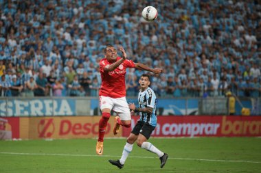 Gaucho Futbol Şampiyonası: Gremio ve International. 2005 Mart 2023, Porto Alegre, Rio Grande Do Sul, Brezilya: Gremio ve Inter arasındaki futbol maçı, Gremio Arena 'da düzenlenen 2023 Gaucho Şampiyonası' nın 10. turu için geçerlidir.