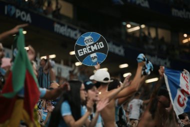 Gaucho Futbol Şampiyonası: Gremio ve International. 2005 Mart 2023, Porto Alegre, Rio Grande Do Sul, Brezilya: Gremio ve Inter arasındaki futbol maçı, Gremio Arena 'da düzenlenen 2023 Gaucho Şampiyonası' nın 10. turu için geçerlidir.