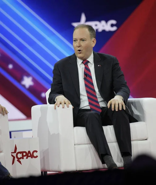 Lee Zeldin Bei Cpac Covention Protecting America Now Maryland März — Stockfoto