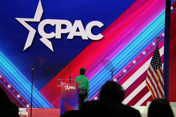 Kari Lake Bei Der Cpac Covention Protecting America Now Maryland — Stockfoto