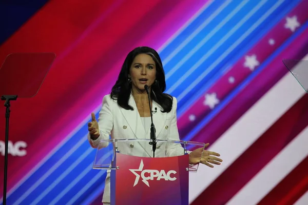 Int Tulsi Gabbard Cpac Covention Protecting America Now Maryland Marzo —  Fotos de Stock