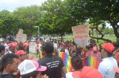 Tarım Bakanı Natal 'da Köylülerle görüşüyor. 07 Mart 2023, Natal, Rio Grande do Norte, Brezilya: Tarımsal Kalkınma ve Aile Tarım Bakanı Paulo Teixeira ile yapılan toplantıya köylüler de katıldı