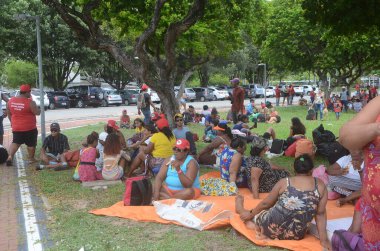 Tarım Bakanı Natal 'da Köylülerle görüşüyor. 07 Mart 2023, Natal, Rio Grande do Norte, Brezilya: Tarımsal Kalkınma ve Aile Tarım Bakanı Paulo Teixeira ile yapılan toplantıya köylüler de katıldı