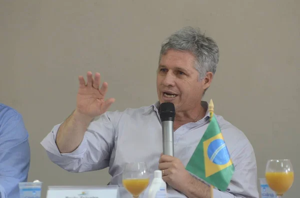Földművelésügyi Miniszter Natal Ban Találkozik Parasztokkal 2023 Március Natal Rio — Stock Fotó