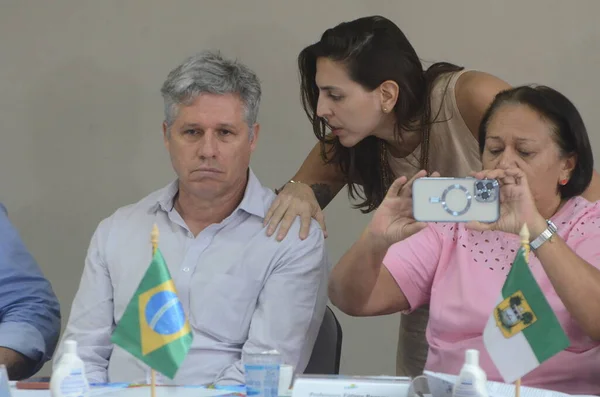 Tarım Bakanı Natal Köylülerle Görüşüyor Mart 2023 Natal Rio Grande — Stok fotoğraf
