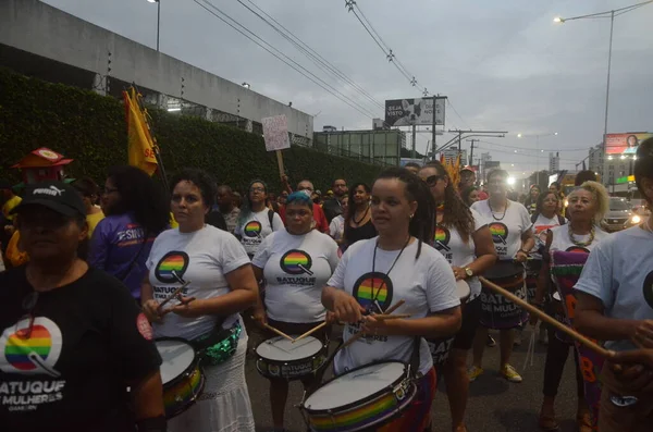 Manifestation Lors Journée Des Femmes Natal Mars 2023 Natal Rio — Photo