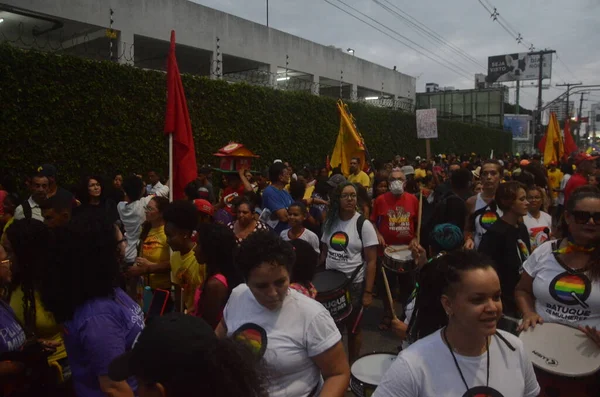 Manifestazione Durante Giorno Delle Donne Natal Marzo 2023 Natal Rio — Foto Stock