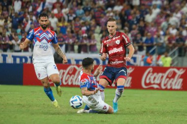 Fortaleza, Cerro Porteno 'ya karşı. 09 Mart 2023, Fortaleza, Ceara, Brezilya: Fortaleza (Brezilya) ve Cerro Porteo (Paraguay) arasındaki futbol maçı, 2023 Copa Libertadores 'in üçüncü ön safhası için geçerlidir.