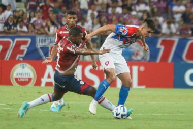 Fortaleza, Cerro Porteno 'ya karşı. 09 Mart 2023, Fortaleza, Ceara, Brezilya: Fortaleza (Brezilya) ve Cerro Porteo (Paraguay) arasındaki futbol maçı, 2023 Copa Libertadores 'in üçüncü ön safhası için geçerlidir.