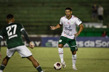 2023 Bağımsızlık Kupası: Guarani ve Portuguesa. 10 Mart 2023, Csmpinas, Sao Paulo, Brezilya: Estadio Brinco de Ouro da Princesa 'da düzenlenen 2023 Bağımsızlık Kupası çeyrek finali için Guarani ile Portuguesa arasındaki futbol maçı