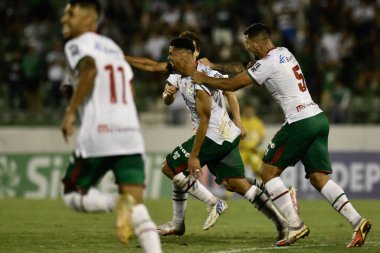 2023 Bağımsızlık Kupası: Guarani ve Portuguesa. 10 Mart 2023, Csmpinas, Sao Paulo, Brezilya: Estadio Brinco de Ouro da Princesa 'da düzenlenen 2023 Bağımsızlık Kupası çeyrek finali için Guarani ile Portuguesa arasındaki futbol maçı
