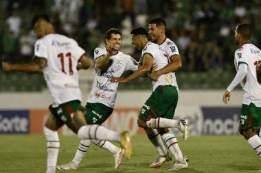 2023 Bağımsızlık Kupası: Guarani ve Portuguesa. 10 Mart 2023, Csmpinas, Sao Paulo, Brezilya: Estadio Brinco de Ouro da Princesa 'da düzenlenen 2023 Bağımsızlık Kupası çeyrek finali için Guarani ile Portuguesa arasındaki futbol maçı