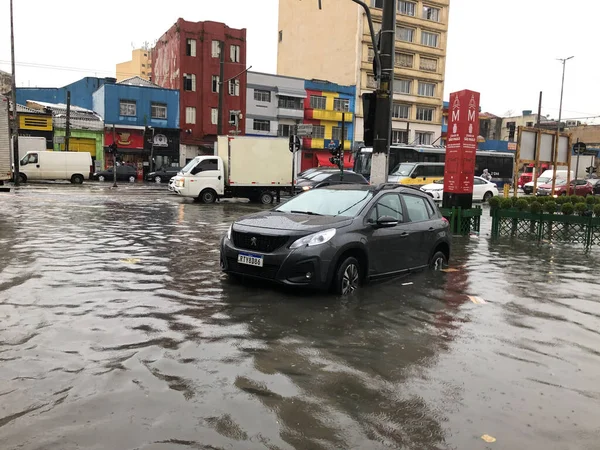 Piogge Abbondanti Con Inondazioni Colpiscono San Paolo Marzo 2023 San — Foto Stock