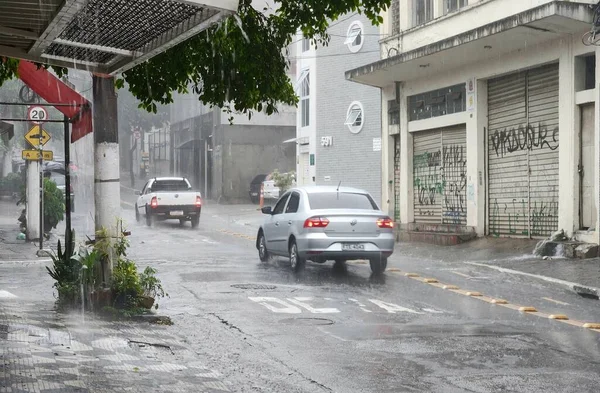 Fortes Pluies Avec Des Inondations Frappent Sao Paulo Mars 2023 — Photo