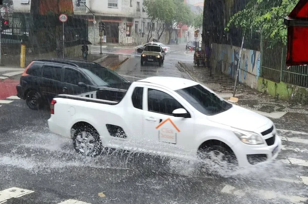 Heavy Rainfall Flood Hits Sao Paulo March 2023 Sao Paulo — Stock Photo, Image