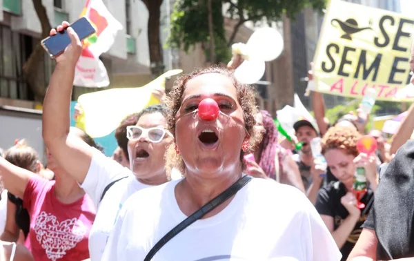 Manifestation Von Krankenschwestern Technikern Und Pflegeassistenten Bundesstaat Rio Janeiro März — Stockfoto