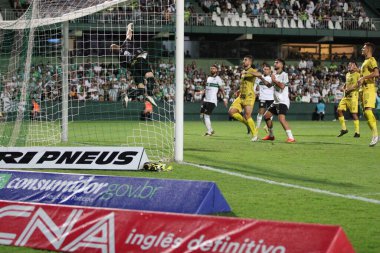Paranaense Futbol Şampiyonası: Coritiba, FC Cascavel 'e karşı. 11 Mart 2023, Curitiba, Parana, Brezilya: Coritiba ve FC Cascavel arasındaki futbol maçı, 2023 Paranaense Futbol Şampiyonası 'nın ikinci ayağı için geçerli.